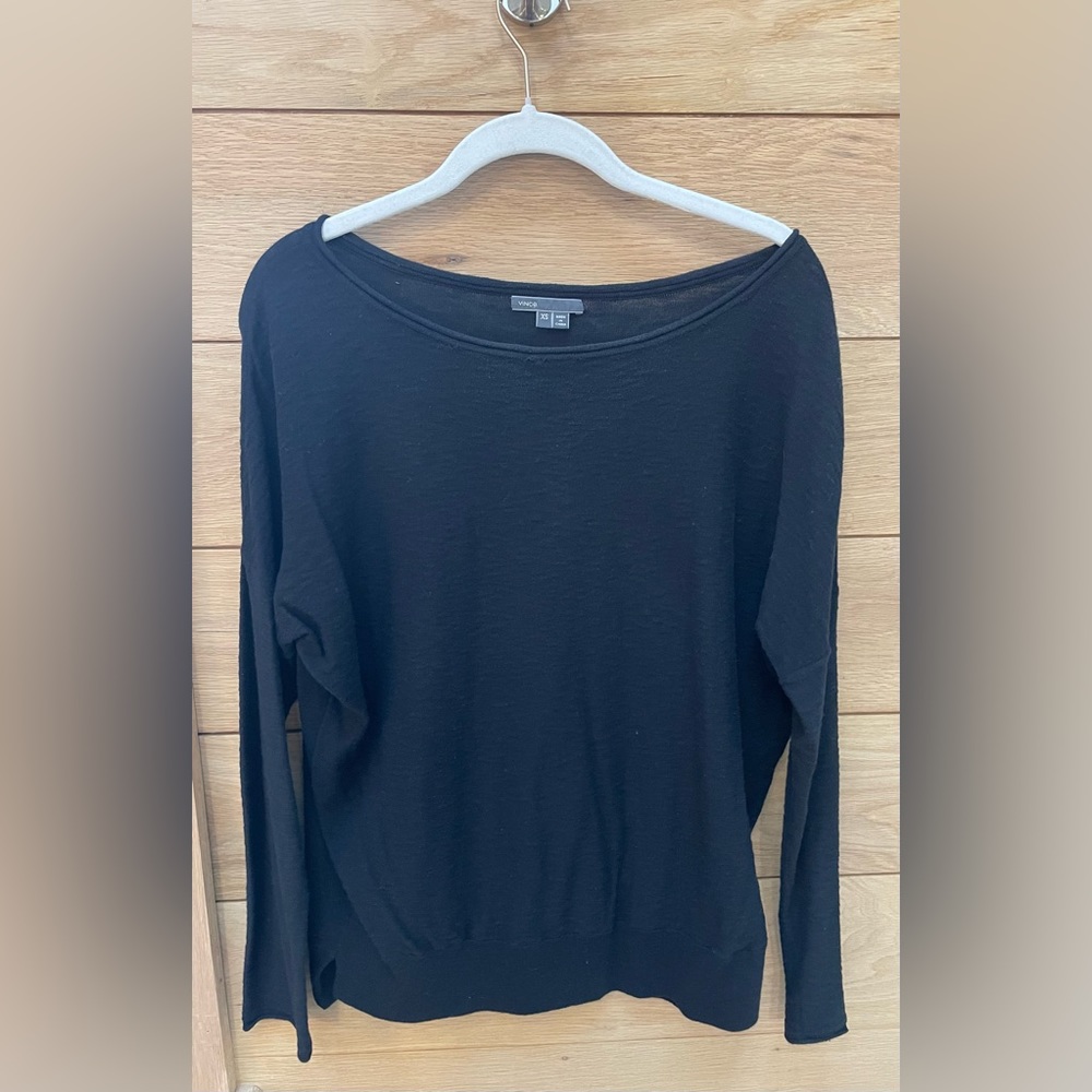 Vince Light Weight Black Sweater.  Size XS
